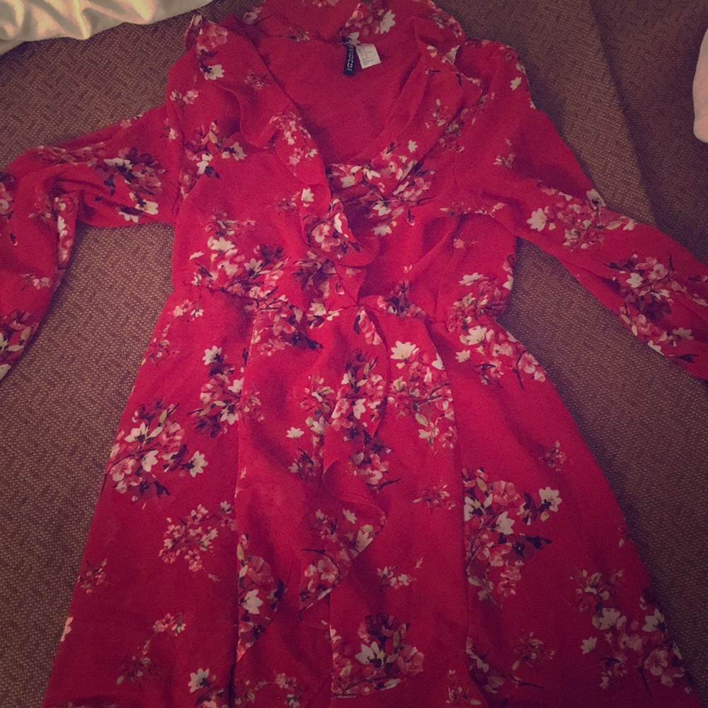 Romantic wrap dress